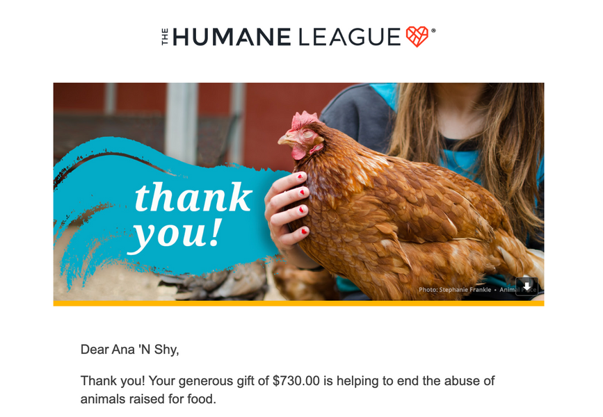 Supporting Humane League