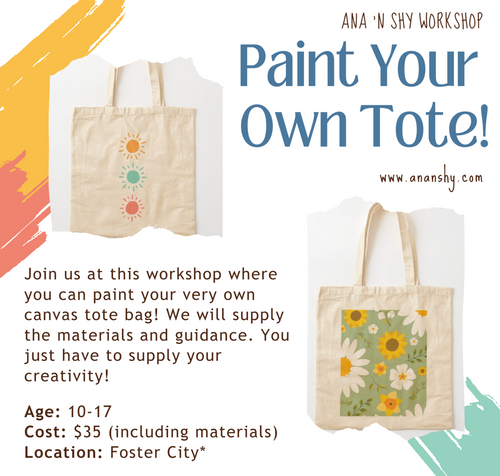 Paint Your Own Totebag Workshop