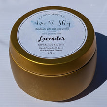 Load image into Gallery viewer, Soy Candles in Festive Tins (3.75 oz)
